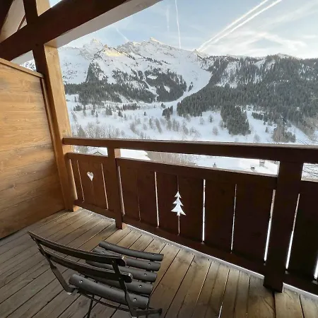 Chalet Mitoyen 3 Etoiles A La Clusaz, 500m Des Pistes, 10 Pers, Terrasse, Cheminee, Garage, Wifi - Fr-1-459-186 *